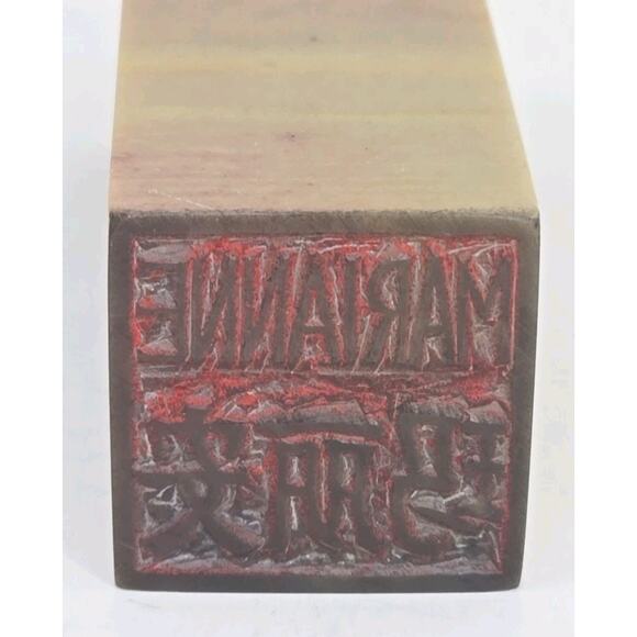 Vtg Asian Stone Carved Dragon Chops / Stamps Etched Scenes Ink Lot U133 main image 7